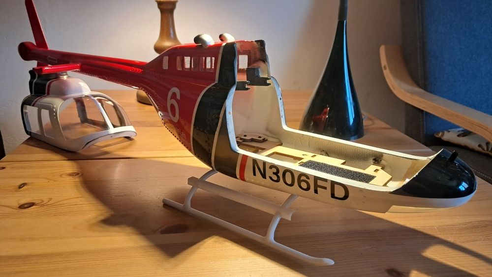 Bell 206 Jet Ranger Fly wing kadłub śmigłowca  rc