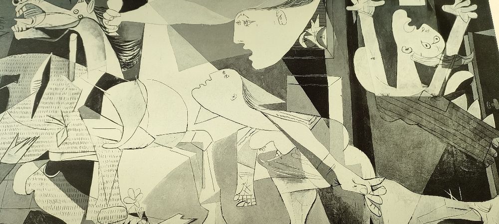 Plakat w ramie z szybą Picasso Guernica