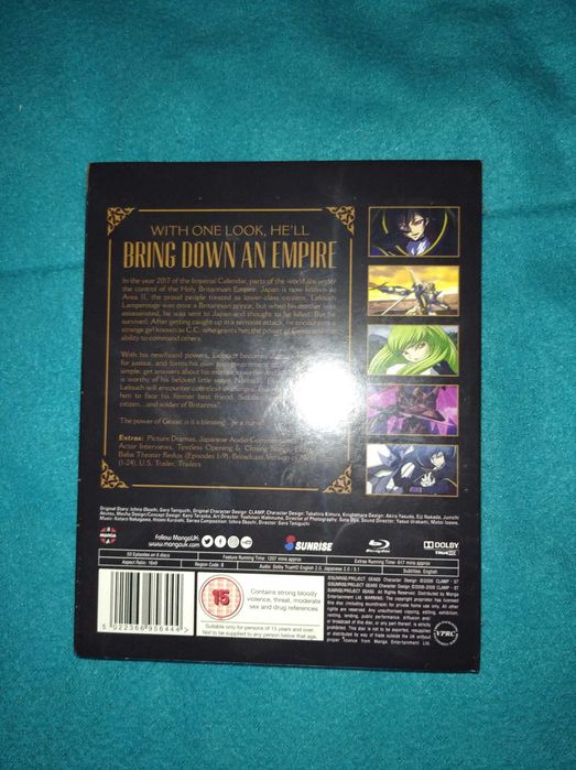Code Geass Lelouch: Complete Series Collection Blu-ray Selado