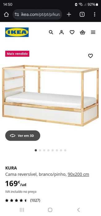 Cama de criança Kura