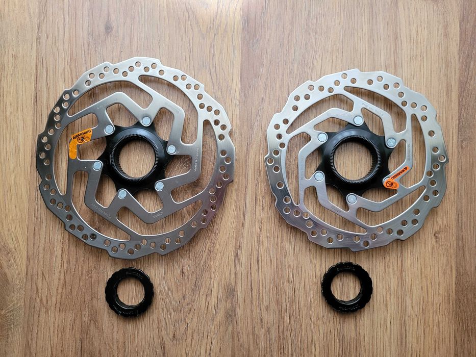 Zestaw 2x tarcza hamulcowa Shimano SM-RT10 180 mm i 160 mm