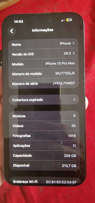 Iphone 15 Pro Max 256gb livre