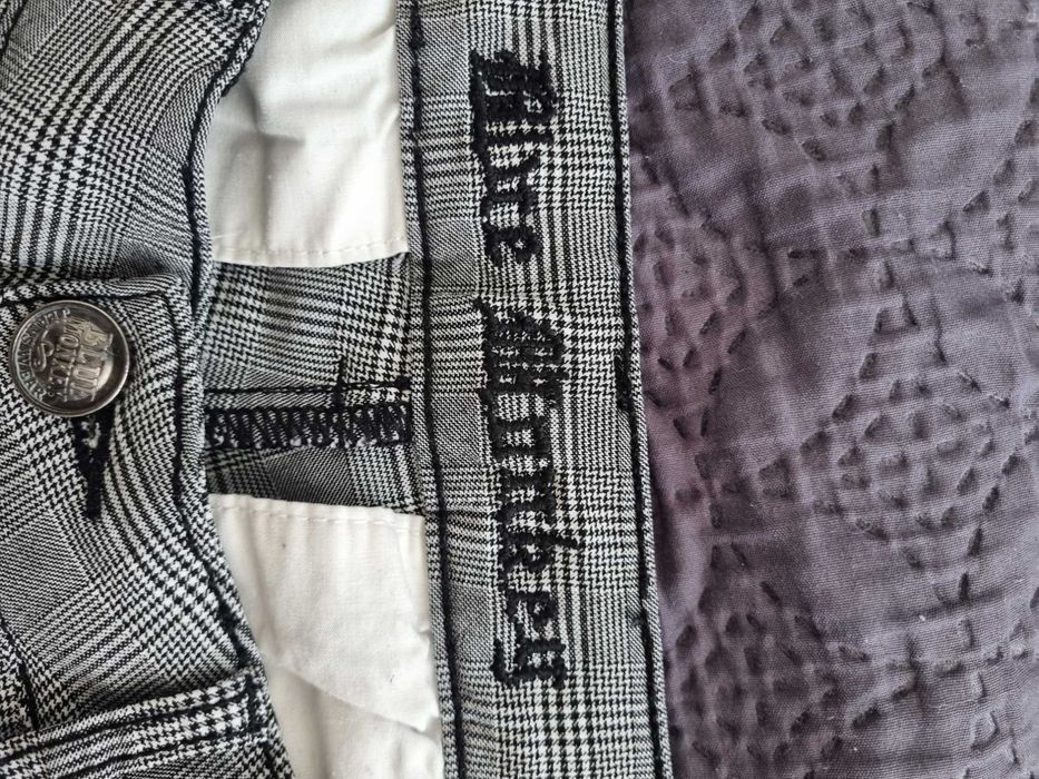 Spodnie męskie krata Blue Monkey W30 L32