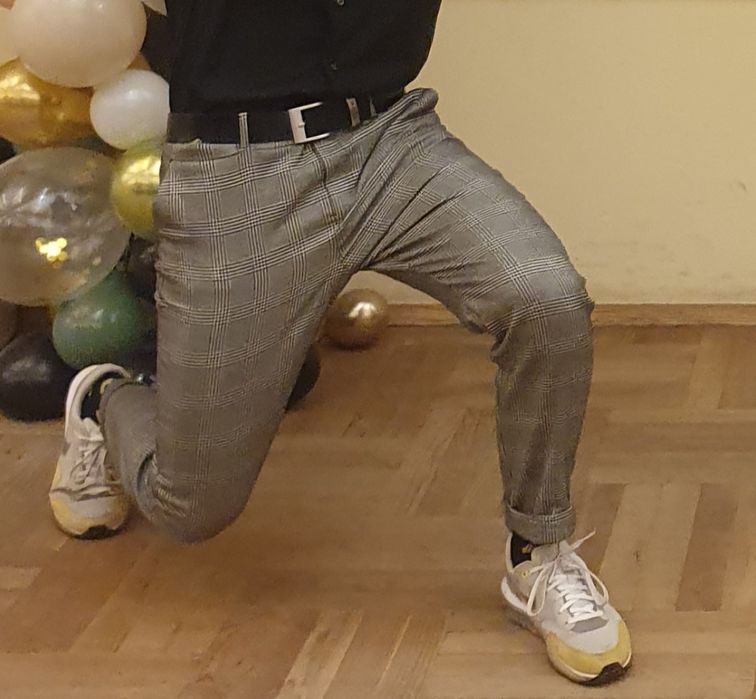 Spodnie garniturowe męskie damskie MANGO