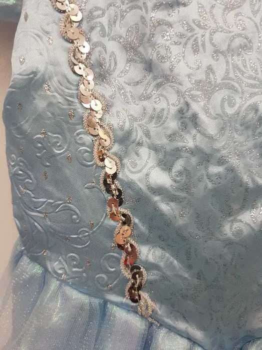 Przebranie sukienka Kopciuszek księżniczka Disney 122 128 cm. GP050