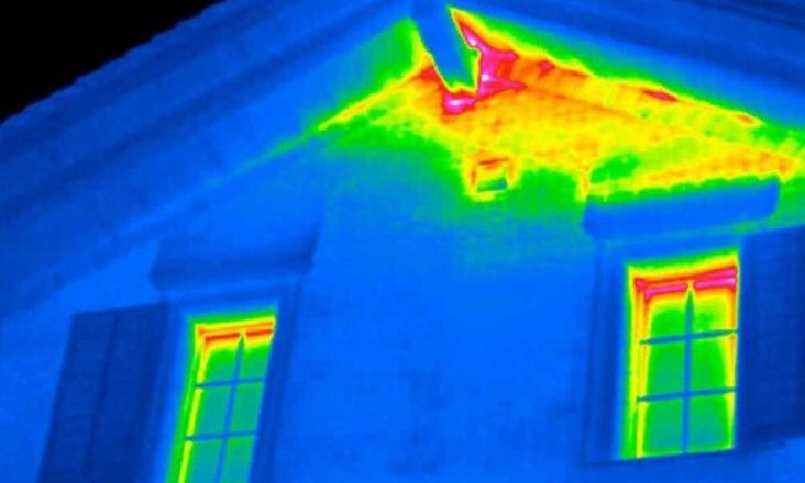 Тепловізійне обстеження, пошук протікань, тепловтрат, тепловізор