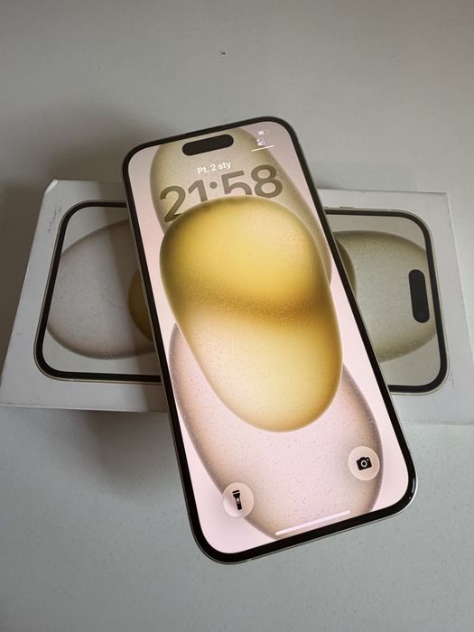 Bateria 100% iPhone 15 128gb Yellow
