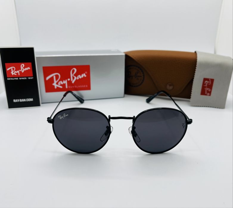 Солнцезащитные очки Ray Ban Round Metal 3447 Black|Black