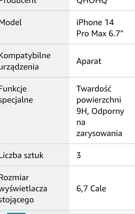 Qhohq 3 pak ochraniacz ekranu Samsung Galaxy A72 4g/5g