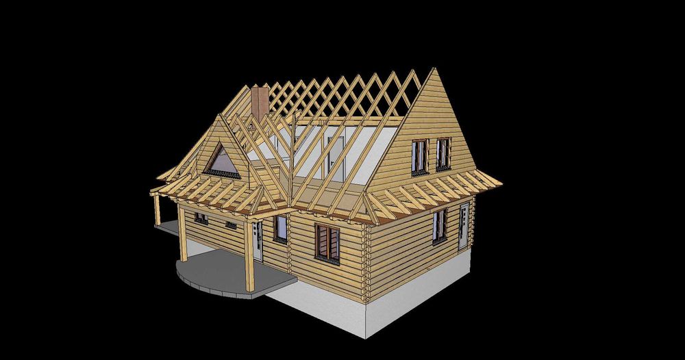 Drewno na dom z bali obróbka CNC BSH KVH