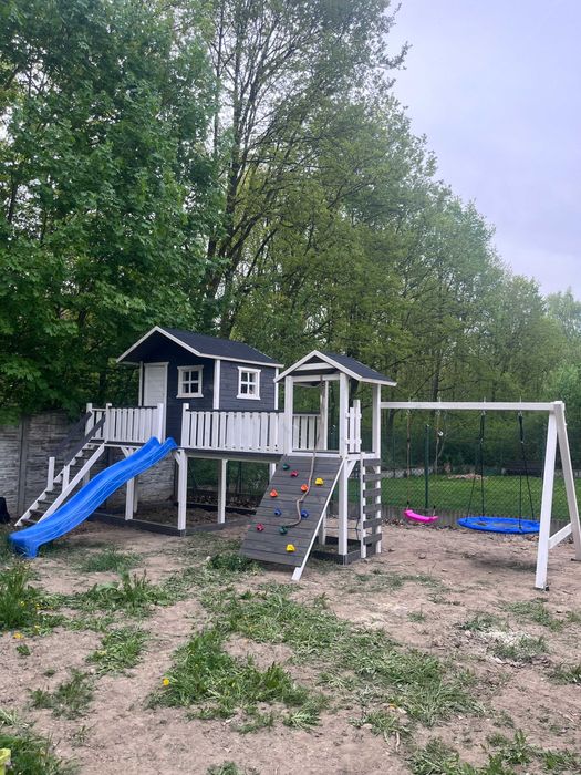 MONTAŻ GRATIS Ogromny Plac zabaw Domek dla dzieci KOMPLEKSOWO