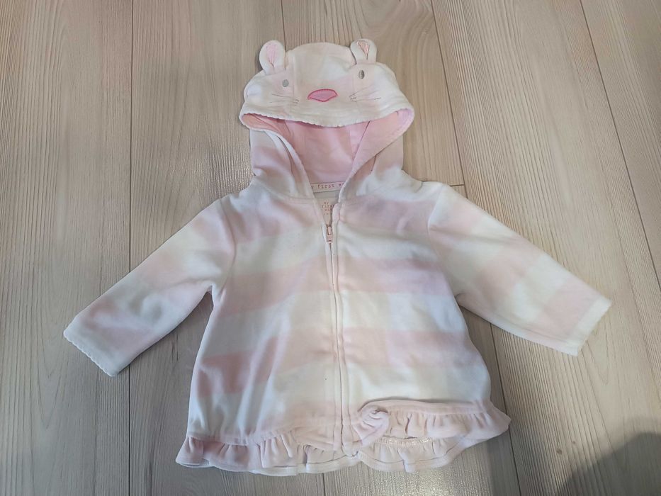 Bluza z kapturem dla dziewczynki używana, rozmiar 74 cm