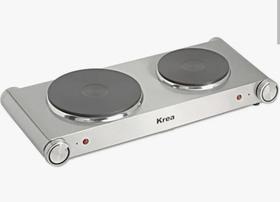 Placa elétrica inox 2bicos KREA com GARANTIA