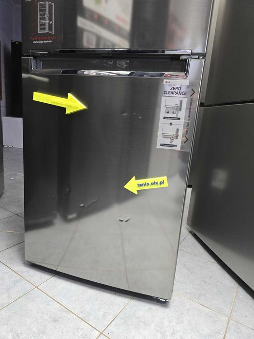 OUTLET nowa Lodówka LG GBB72PZUGN Srebrna NoFrost gwar 2 lata R7