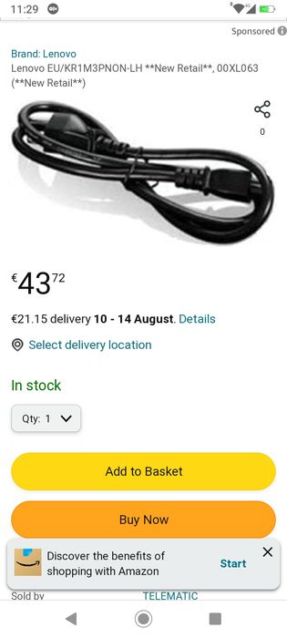 Електрошрот Ориг кабель живлення  для ноутбуку мікімаус 3х0.75мм новий