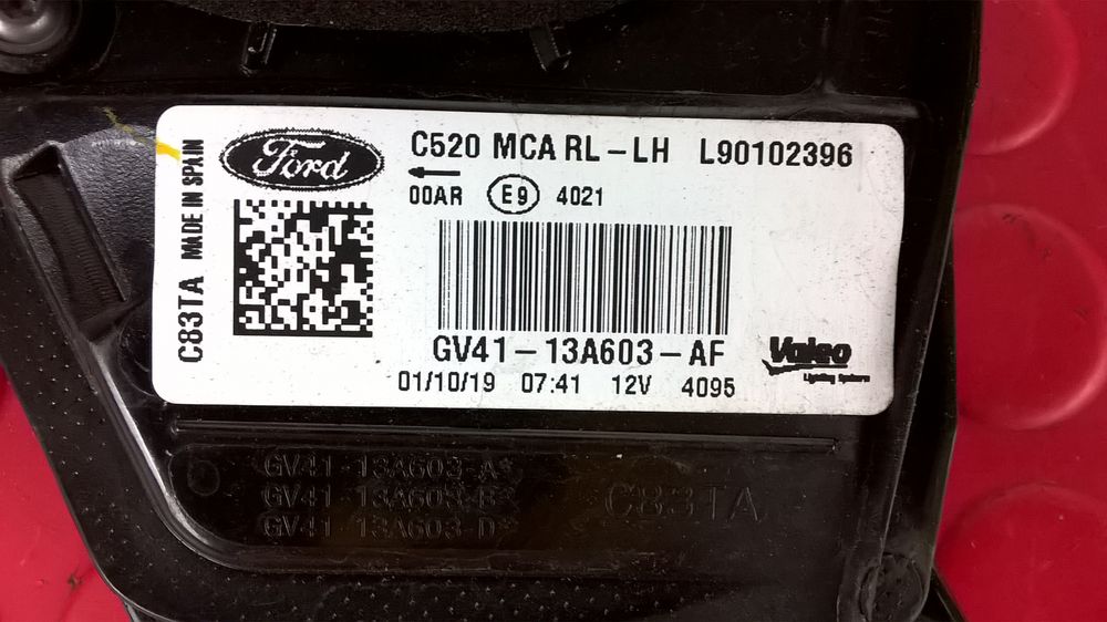 Farolim Mala Trás Esq  - FORD ESCAPE II (DM2), KUGA II (DM2)