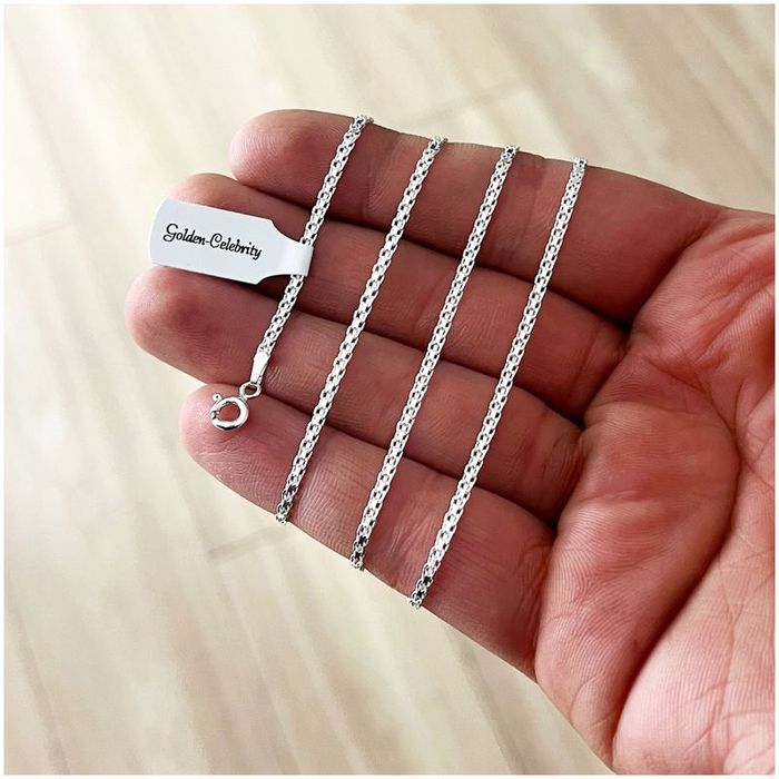 Srebrny Łańcuszek Męski Bismark Długi 80 Cm 2 Mm Srebro Próba 925 + Gr