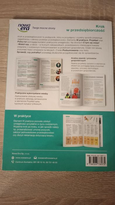 Krok w przedsiębiorczość Nowa era zakres podstawowy