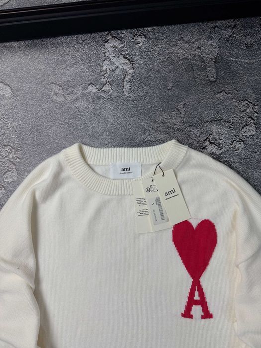Светр AMI Paris з преміум бавовни кофта свитер ами