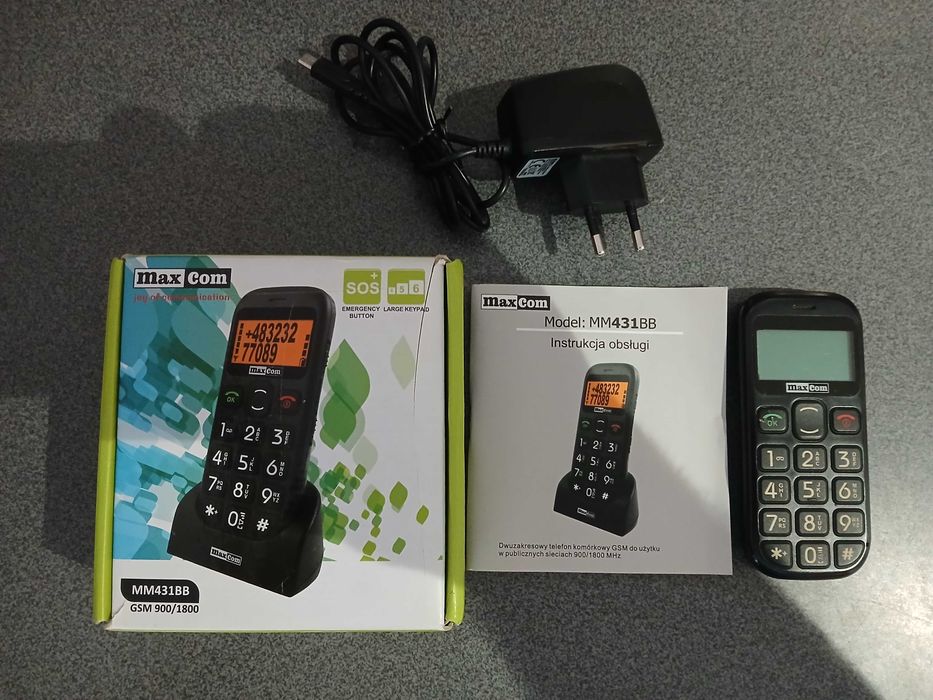 Telefon Komórkowy Dla Seniora Maxcom GSM SIM