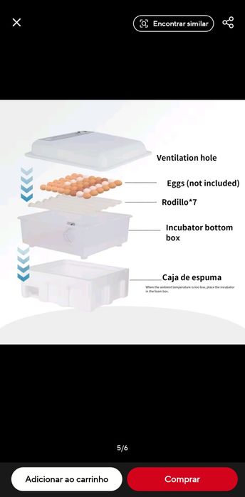 [NOVO]Chocadeira Automatica 36 mede temperatura e humidade