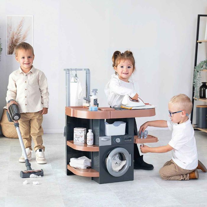 Пральна кімната для дітей Smoby Rowenta 3 в 1 з пилососом  7600330327