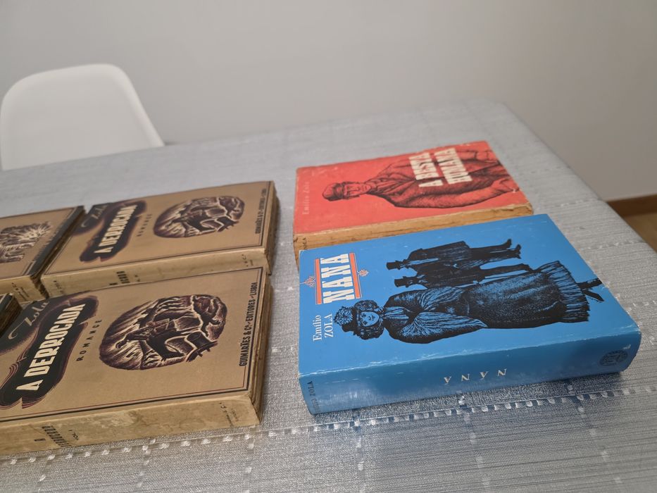 Lote 7 Livros Émile Zola (Obras Clássicas e Edições Antigas)