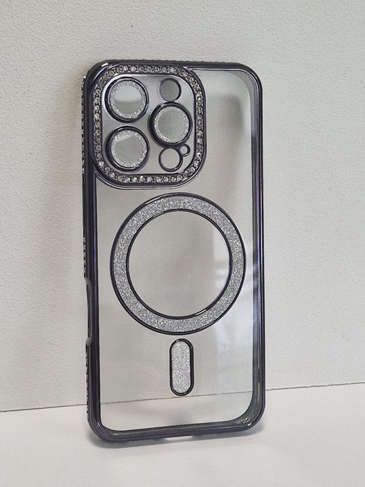 Bling Magsafe Case do Iphone 16 Pro Max czarny