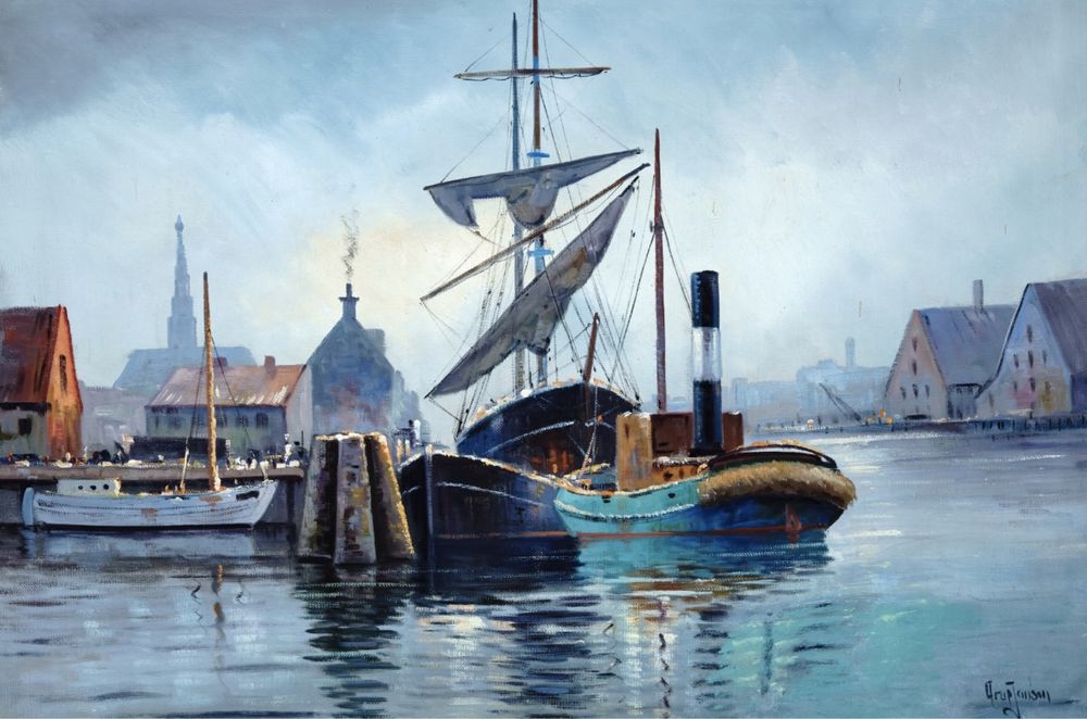 Likwidacja kolekcji światowe malarstwo ogromny w złotej włoskiej ramie