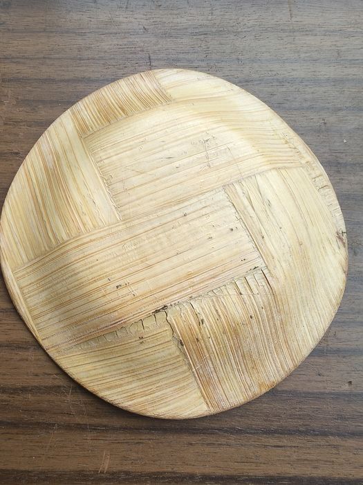 Pratos decorativos chinêses em bambú