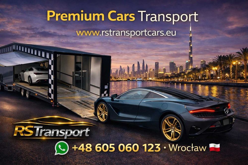 Transport Krytą/Zamykaną Lawetą Aut Sportowych i Zabytkowych