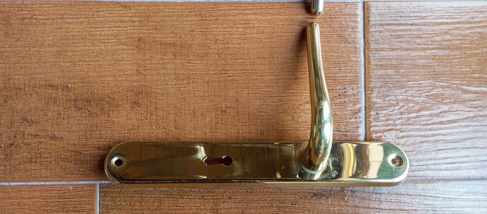 Puxadores de porta latão brilho