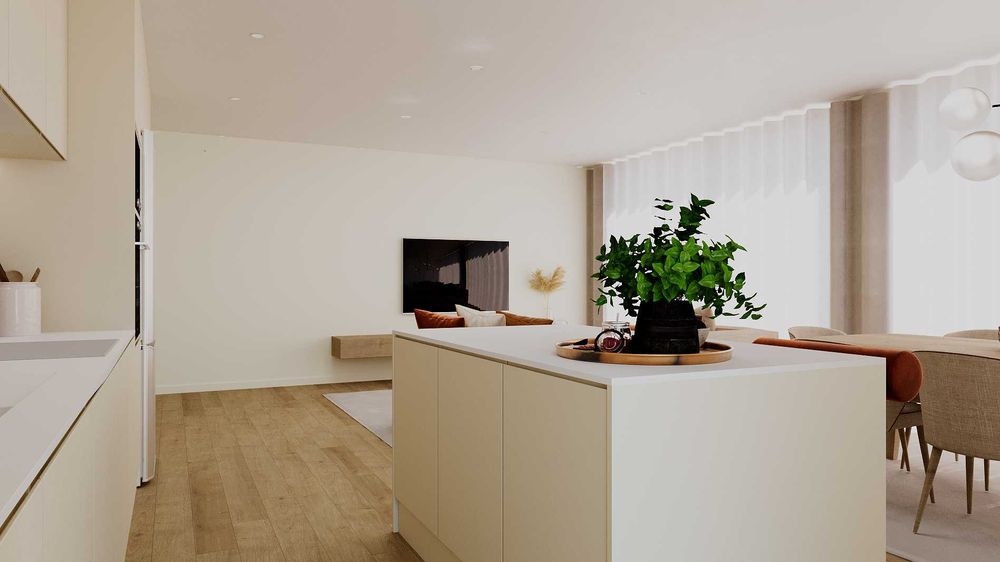 Apartamento T2, 2 suítes, dois lugares de estacionamentos em Rio Tinto