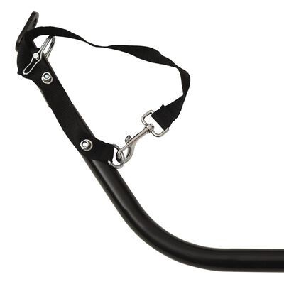 NOVO- Reboque para bicicleta 45 kg ferro preto e vermelho