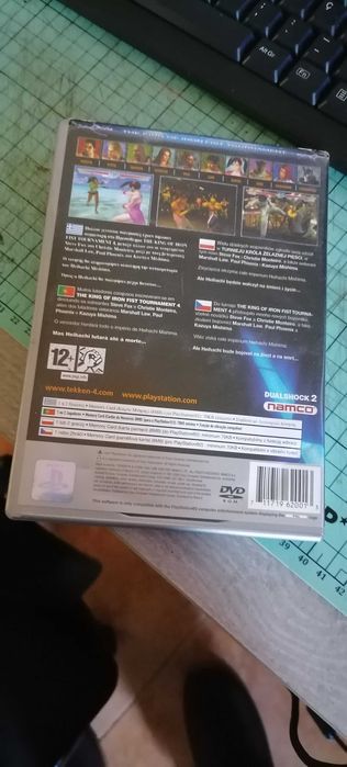 Tekken 4 - PS2 platinum - Capa e manual