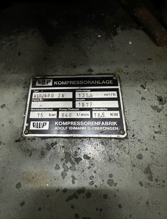 Kompresor , Sprężarka ALUP HL 02500 ZW