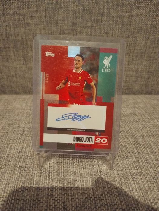 Topps team set Liverpool 2024-25 diogo jota /99 autograph autograf