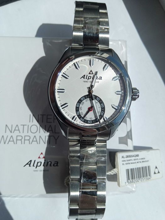 Швейцарские умные часы - Alpina Horological, сапфир, сборка Женева