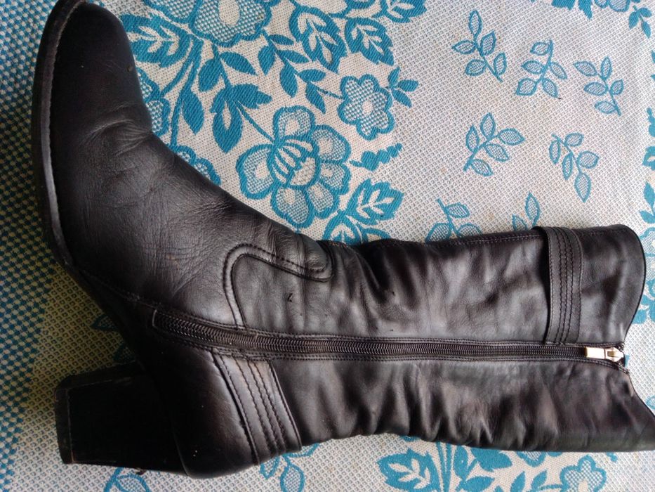 Зимові шкіряні чоботи