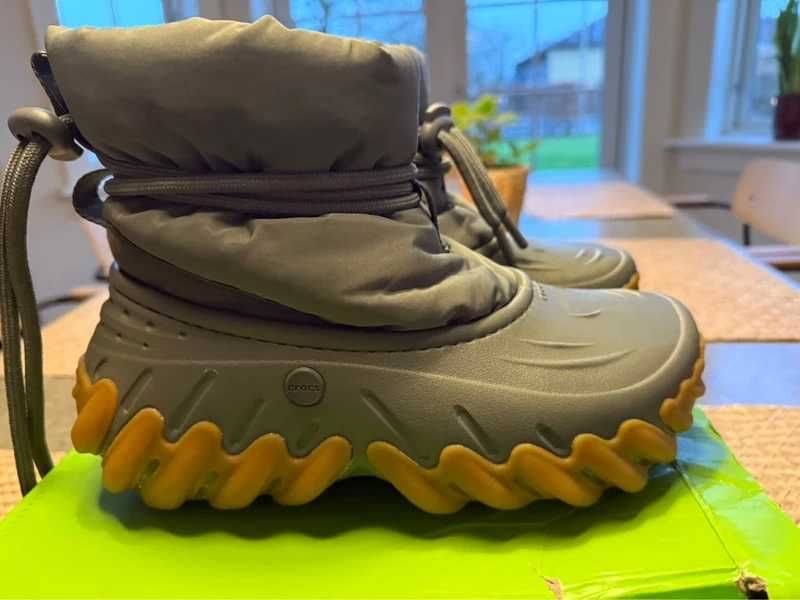 crocs echo boot termiczne śniegowce buty zimowe unisex 38/39 24 khaki