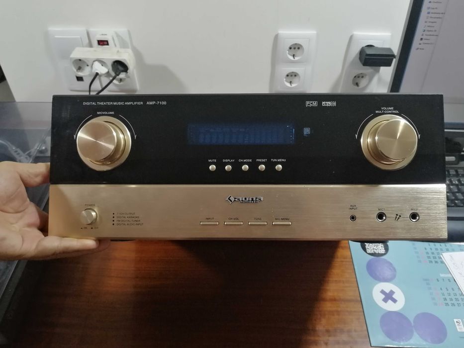 Amplificador AUNA - Digital Theater Music AMP-7100, Multimedia 7.1