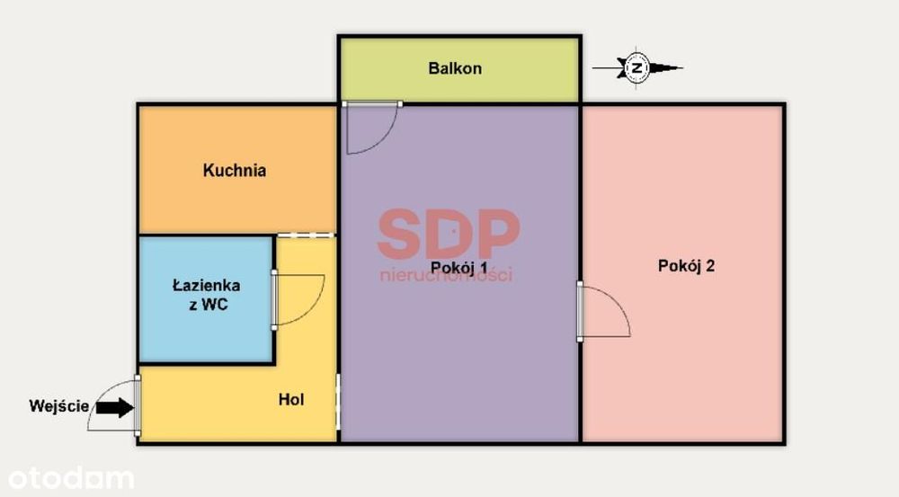 Teofilów | 2 pokoje z balkonem
