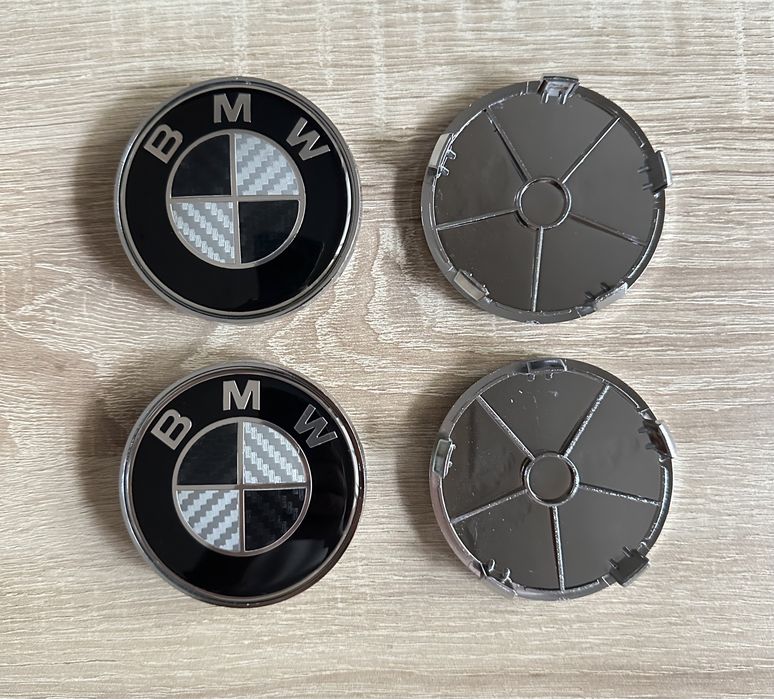 Conjunto 4 Centros Tampas Jantes BMW 56mm 60mm 65mm 68mm 75mm