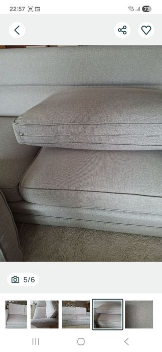 Dois sofás ingleses de 3 lugares 380€ cada