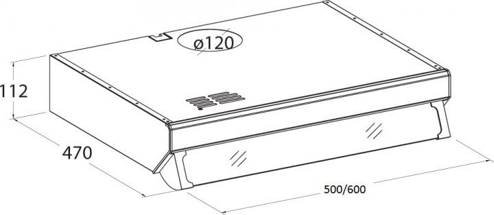 Вытяжка кухонна виитяжка  CATA F 2050 blanca B