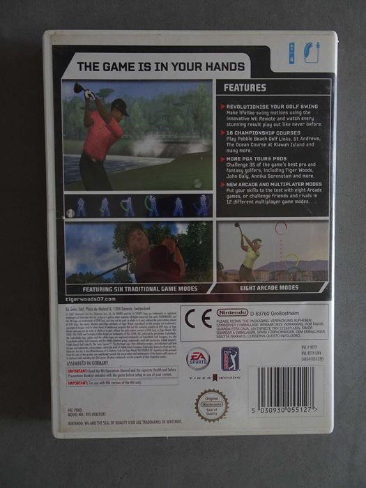 Jogo para WII Tiger Woods PGA Tours 07