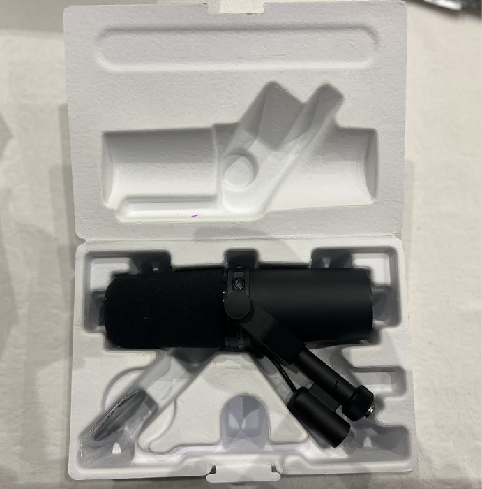 Microfone shure 7mb - podcast e música
