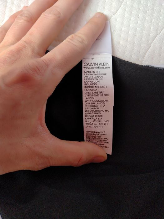 Szorty bawełniane damskie czarne rozm L Calvin Klein