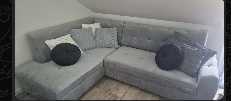 Praktycznie nowy narożnik z funkcją spania