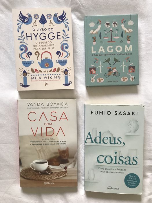 Livros Minimalismo e Feng Shui